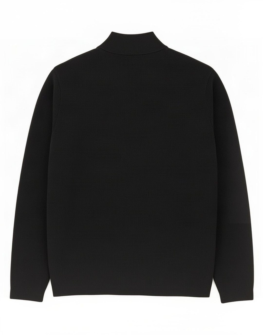 Massimo Dutti Hombre Jersey Con Cremallera Y Cuello Jersey Grande Azul Marino Algodón