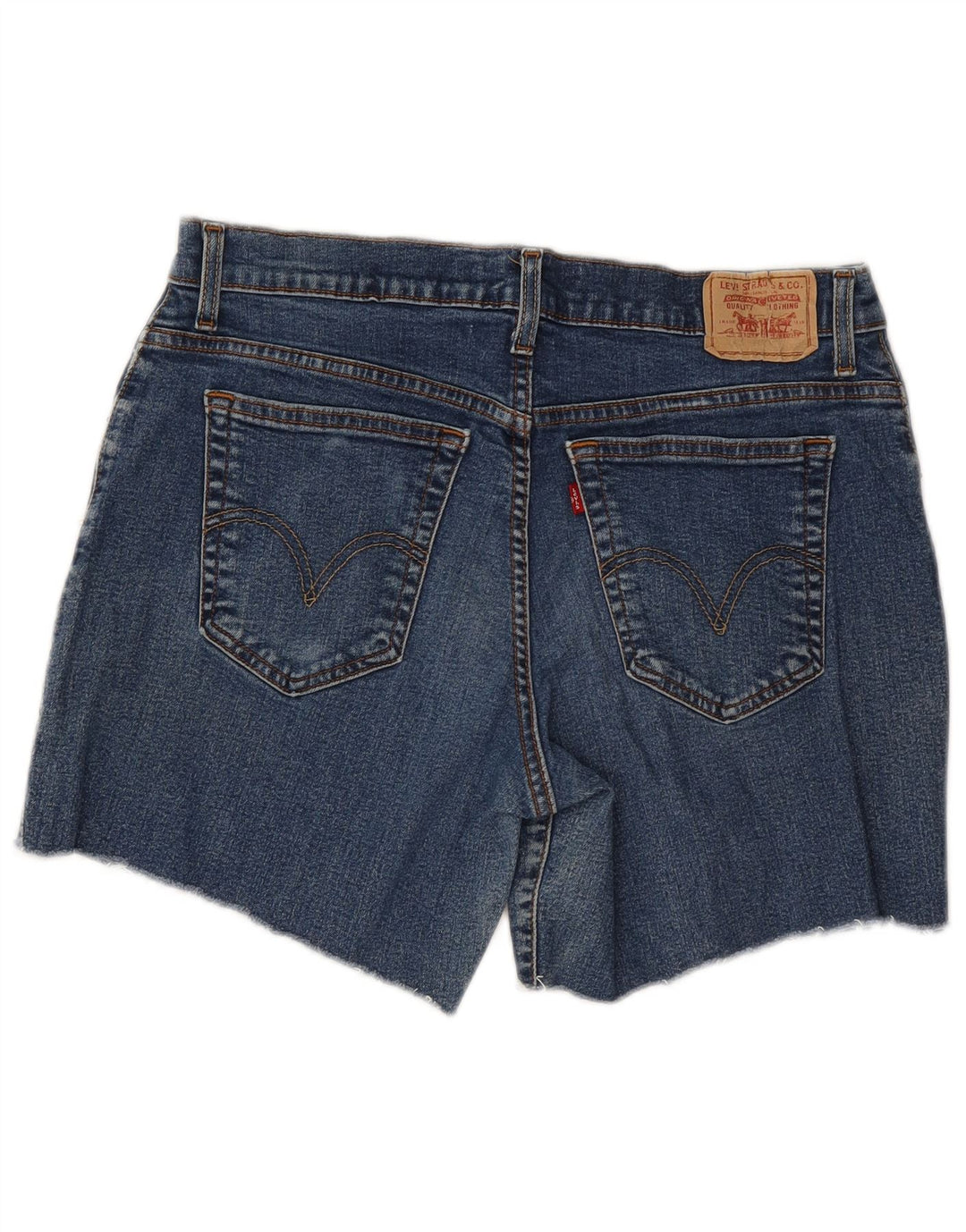 LEVI'S Pantalones cortos de mezclilla de ajuste relajado 550 para mujer US 14 XL W32 Algodón azul