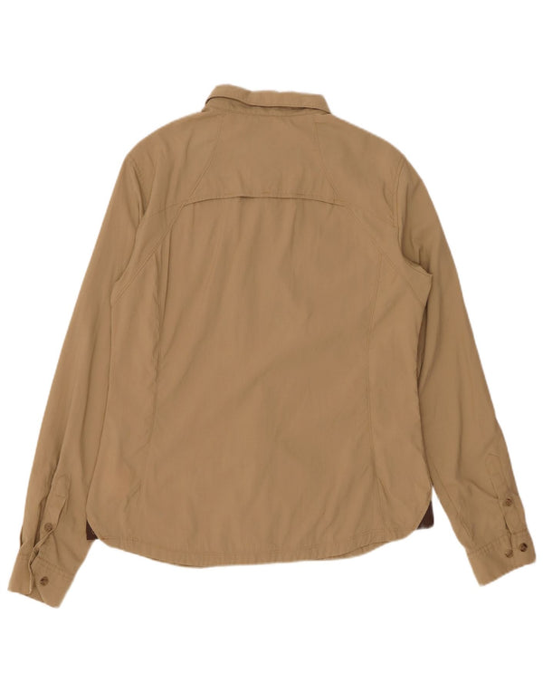 BRUGI Camisa de mujer UK 46 Large Beige Poliamida