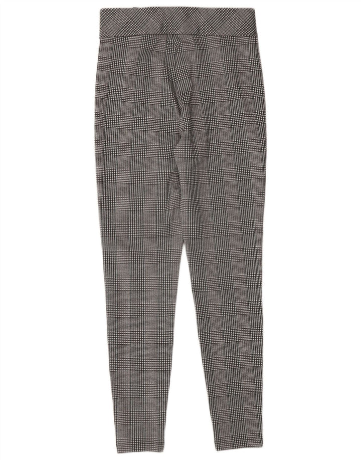 Marks & Spencer Leggings para mujer Reino Unido 10 Pequeño Gris Pata de gallo Poliéster