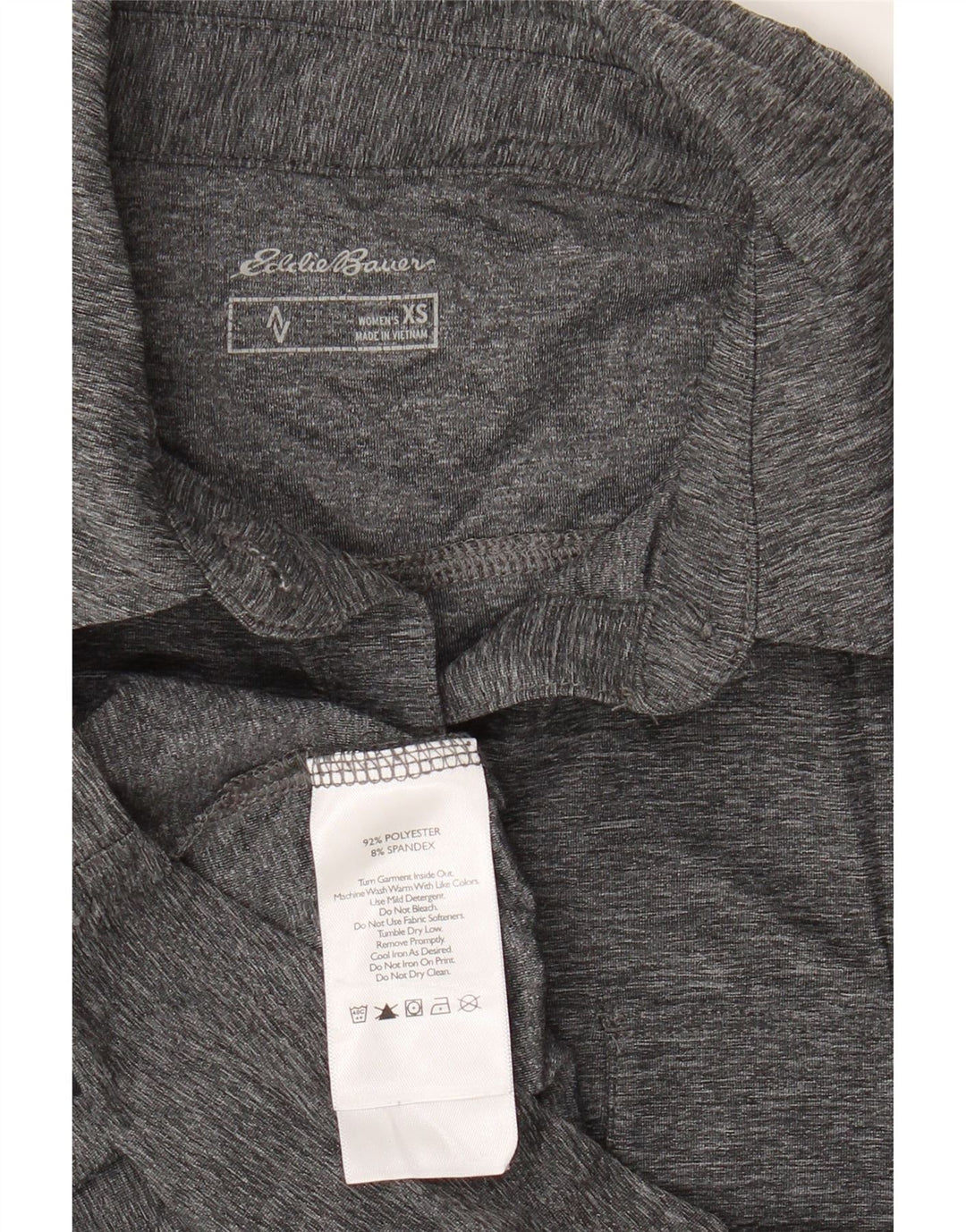 EDDIE BAUER Camisa para mujer UK 6 XS Poliéster moteado gris
