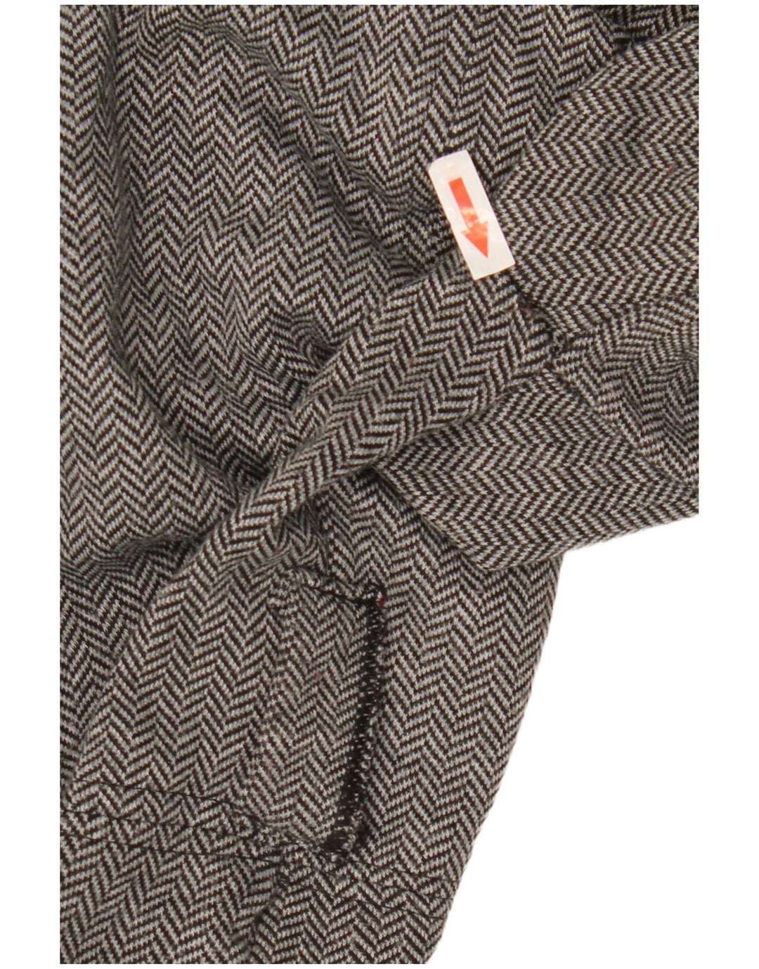Zara Mujer Abrigo Abierto UK 10 Small Grey Herringbone