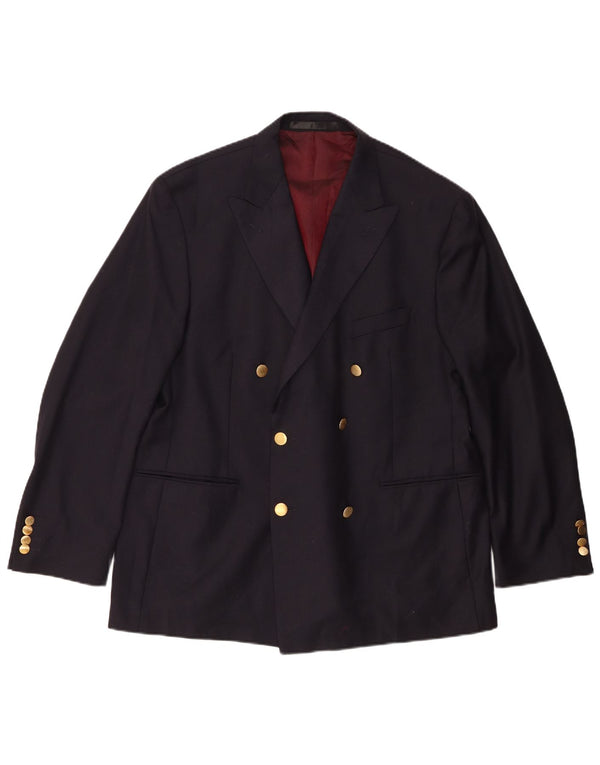 Marks & Spencer Chaqueta tipo blazer con doble botonadura para hombre UK 42 Large Azul marino
