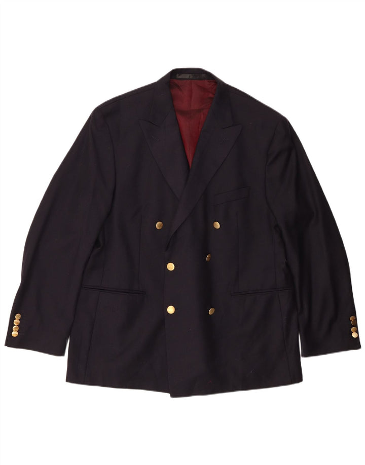 Marks & Spencer Chaqueta tipo blazer con doble botonadura para hombre UK 42 Large Azul marino