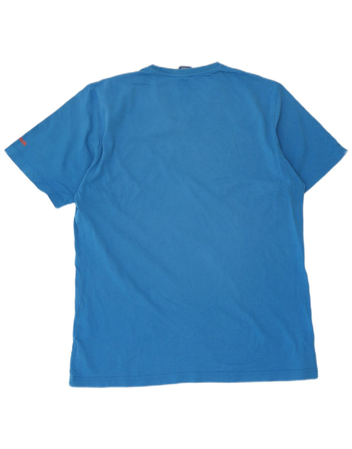 Reebok - Camiseta gráfica para hombre, talla grande, algodón azul