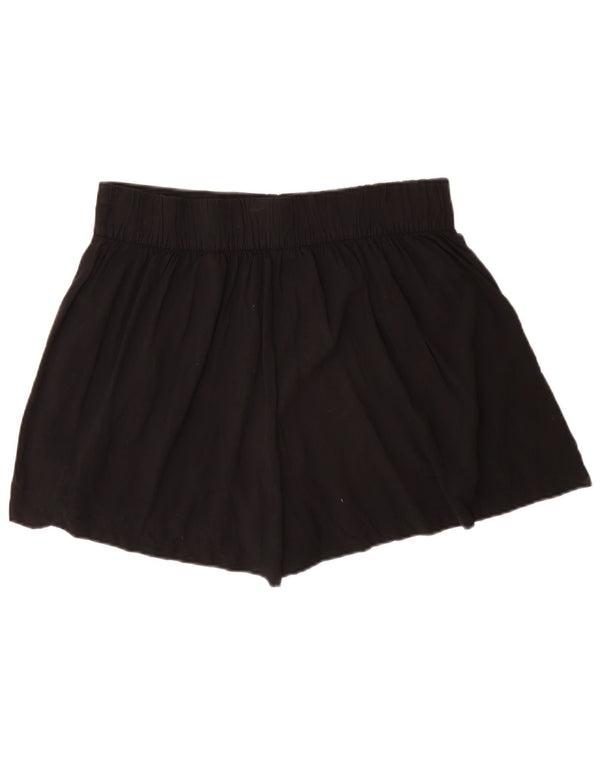Marks & Spencer Womens High Waist Chino Shorts UK 14 Large W32 Black