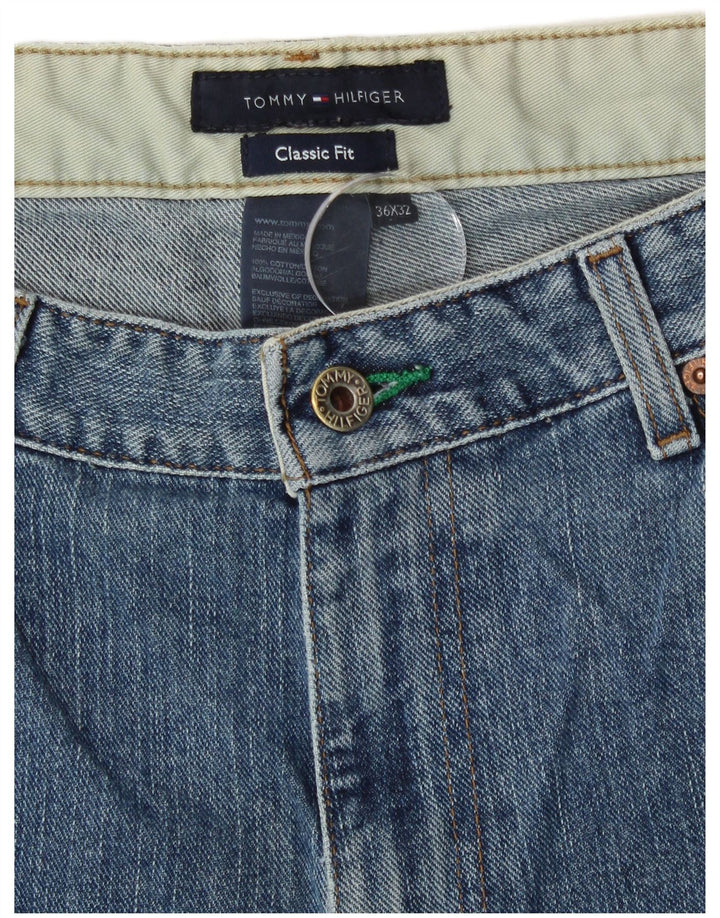 Tommy Hilfiger Vaqueros rectos de corte clásico para hombre W36 L32 Algodón azul