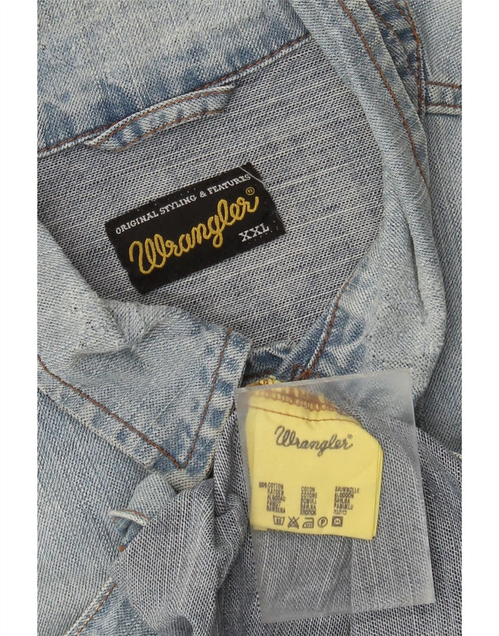 Wrangler Chaqueta vaquera para hombre UK 44 2XL Algodón azul