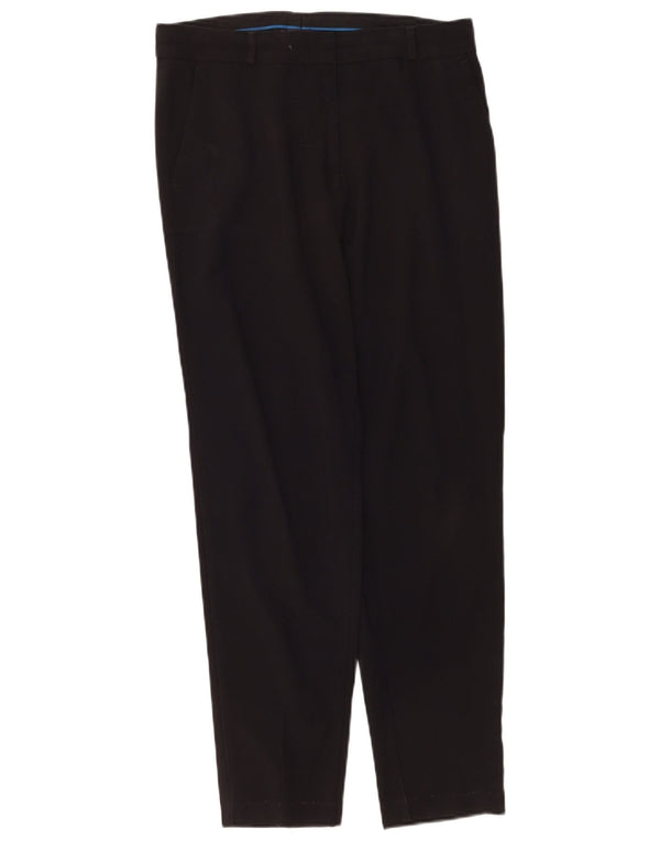 Marks & Spencer Pantalones informales ajustados para mujer UK 10 Small W30 L30 Negro