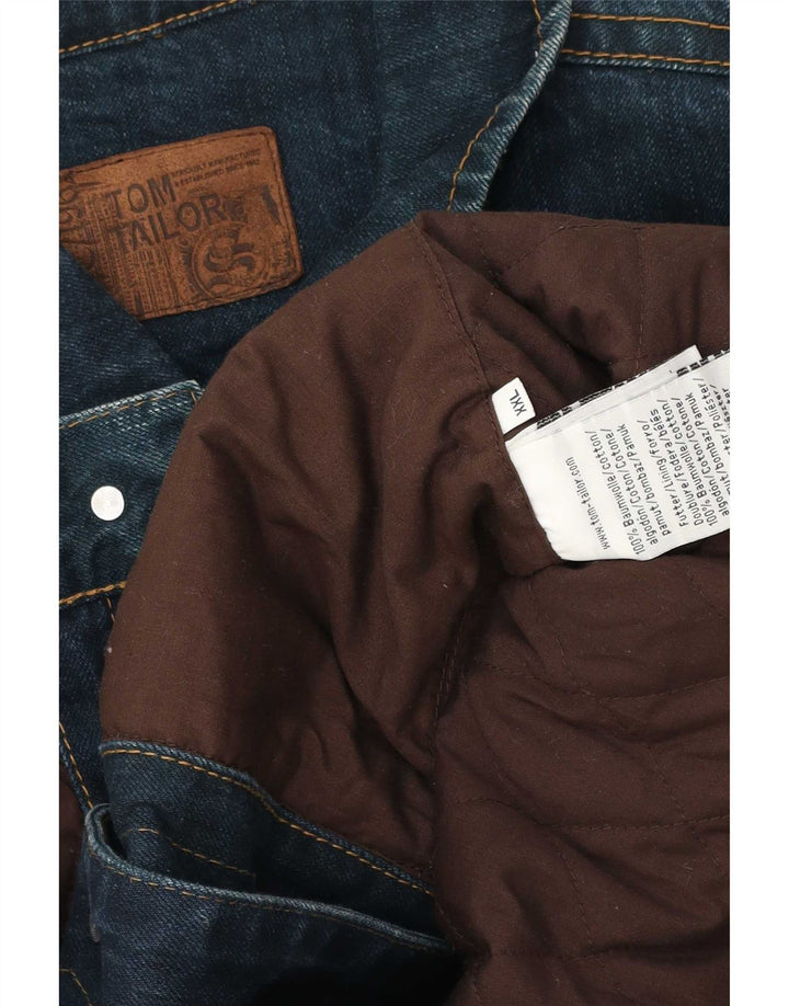 Tom Tailor Chaqueta vaquera para hombre UK 44 2XL Algodón azul
