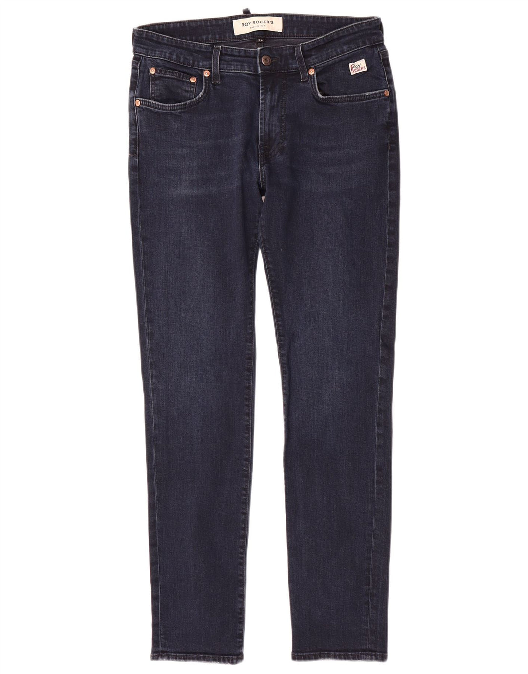 Roy Rogers Vaqueros ajustados para mujer W33 L31 Algodón azul marino
