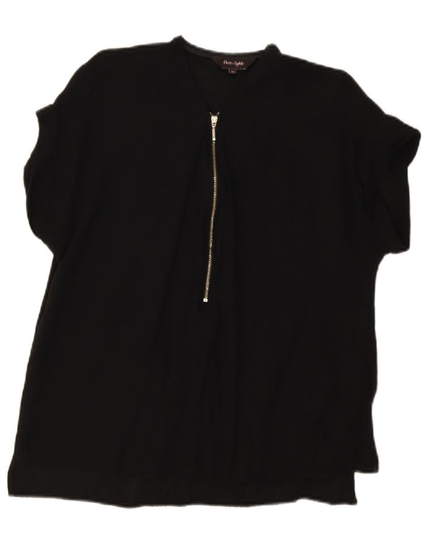 Blusa para mujer Phase Eight Top UK 42 Viscosa negra mediana