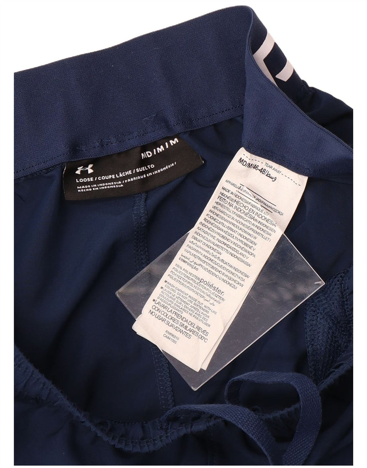 Under Armour Pantalones cortos deportivos con gráficos para hombre Poliéster azul marino mediano