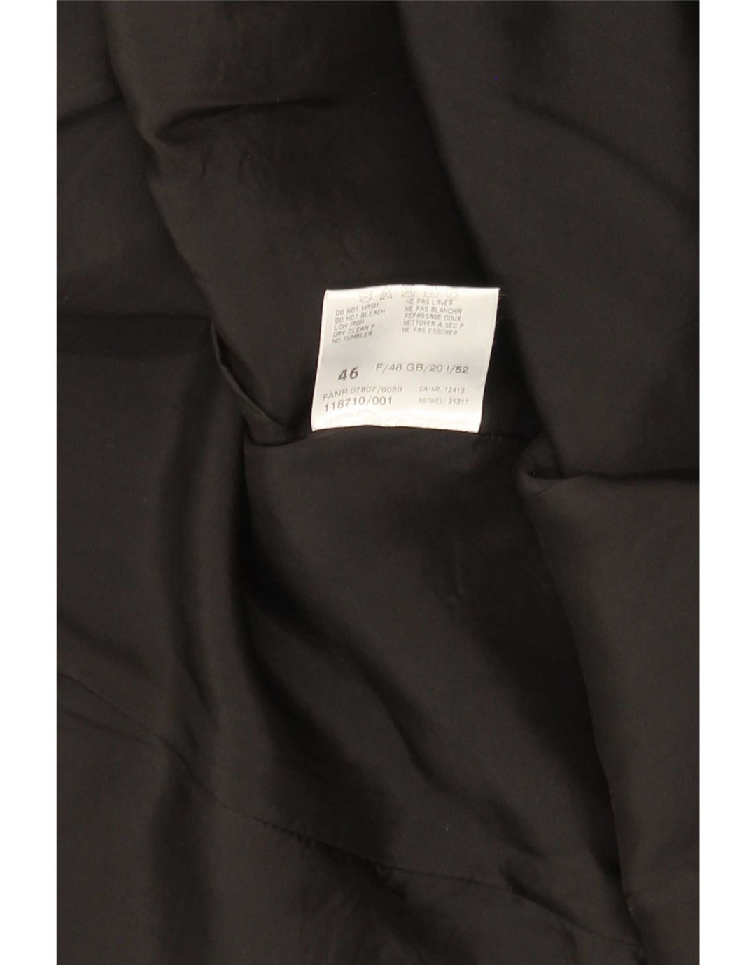 Vintage mujer patrón abstracto Blazer chaqueta Reino Unido 20 2XL camuflaje negro