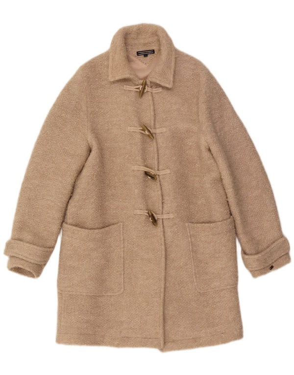Tommy Hilfiger Trenca para mujer UK 10 Small Beige Wool