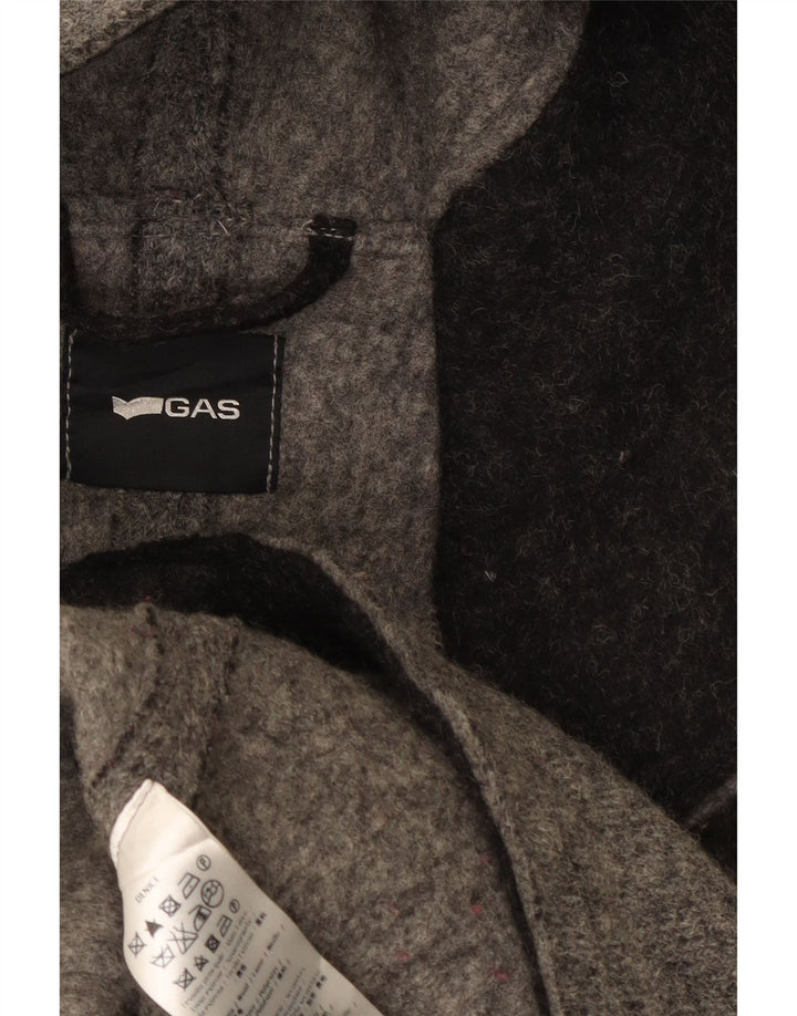 Chaquetón con capucha para mujer Gas UK 44 Lana gris medio