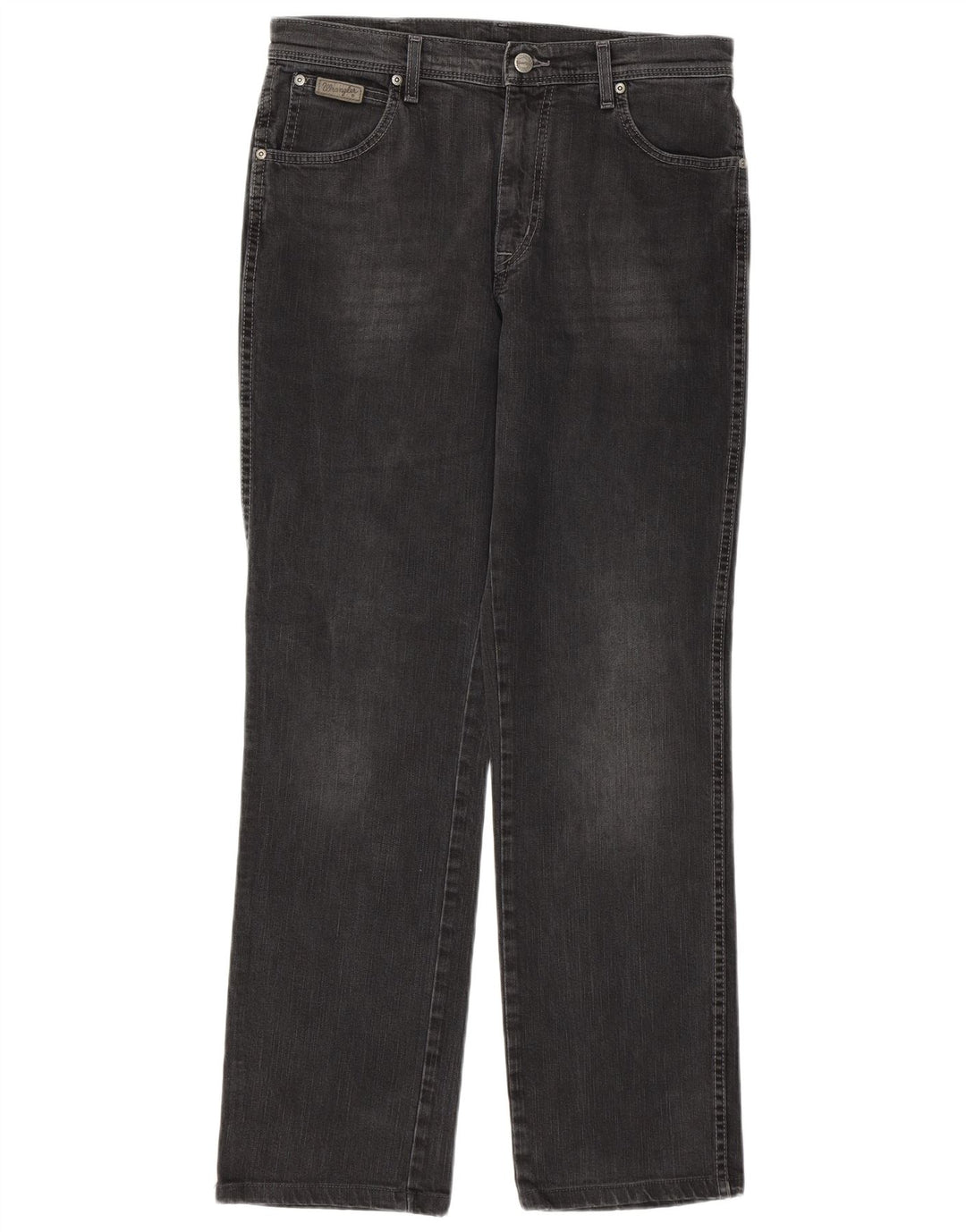 Wrangler Vaqueros rectos elásticos Texas para hombre W34 L31 Algodón gris