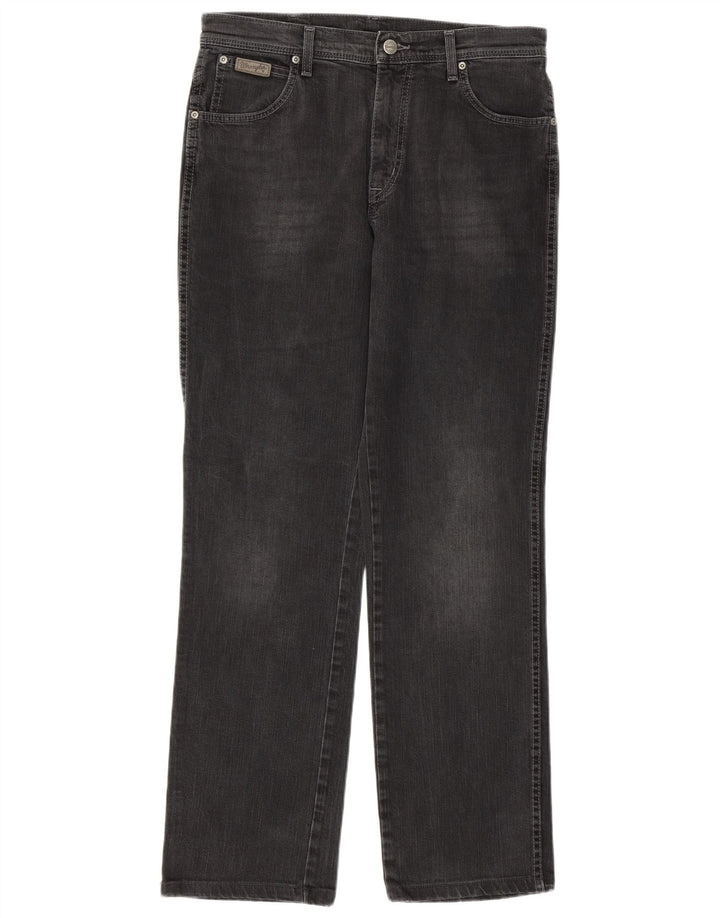 Wrangler Vaqueros rectos elásticos Texas para hombre W34 L31 Algodón gris