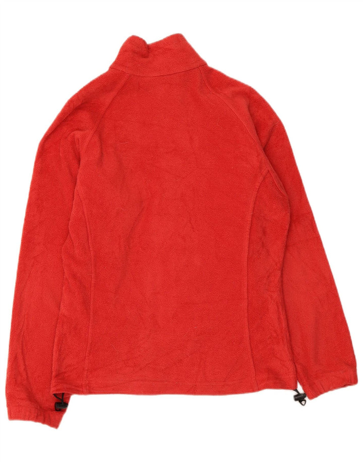 COLUMBIA Chaqueta polar para mujer UK 10 Small Red Poliéster