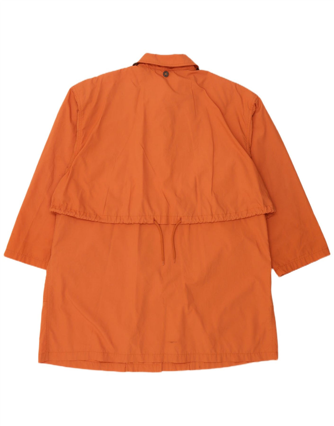 Vintage mujer impermeable Reino Unido 18 XL naranja poliéster