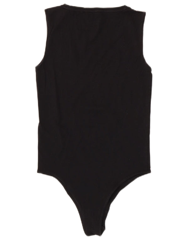Calvin Klein Jeans Body gráfico sin mangas para mujer UK 42 Mediano Negro