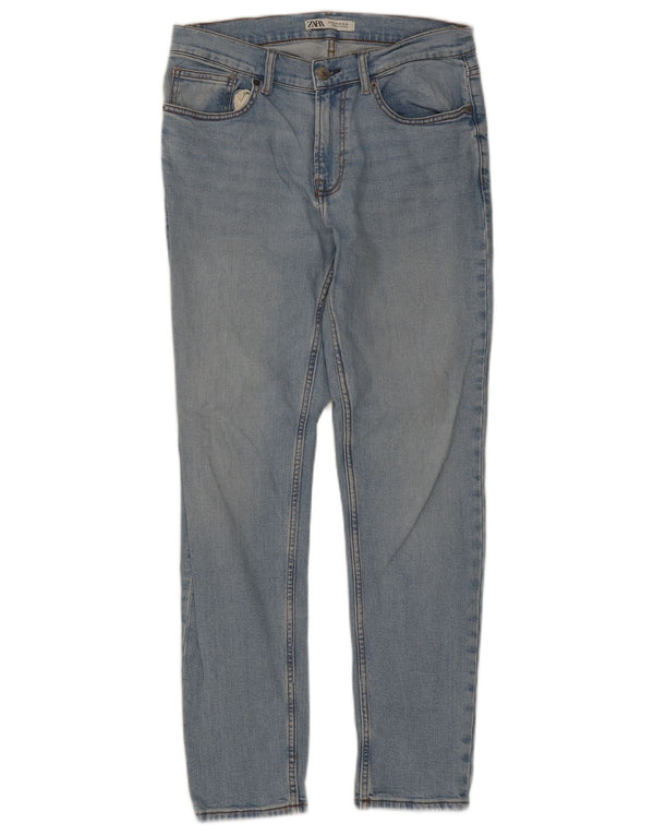 Zara Jeans ajustados para hombre EU 42 Large W32 L30 Algodón azul