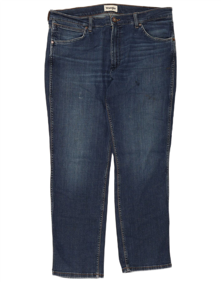WRANGLER Vaqueros rectos Greensboro para hombre W36 L30 Algodón azul