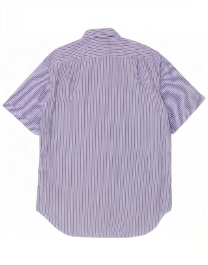 Marks & Spencer Camisa de manga corta para hombre Talla 16 41 Raya azul grande