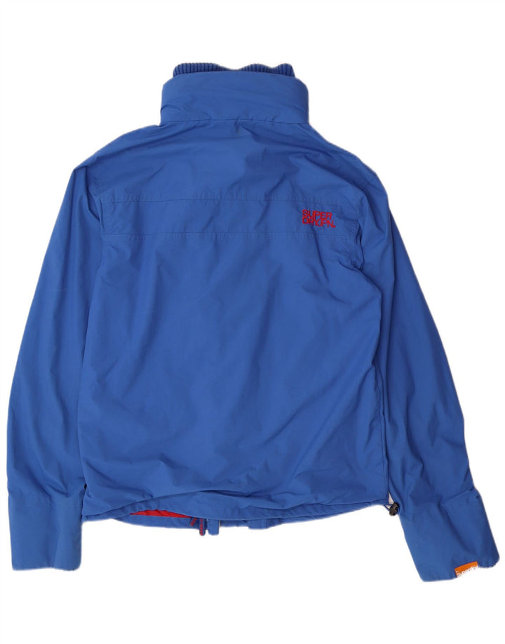 SUPERDRY Chaqueta cortavientos para hombre UK 40 Large Blue Nylon