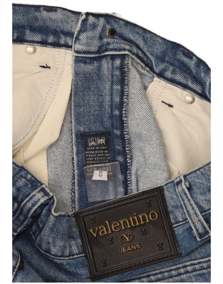 Valentino Vaqueros Rectos Hombre W33 L33 Algodón Azul
