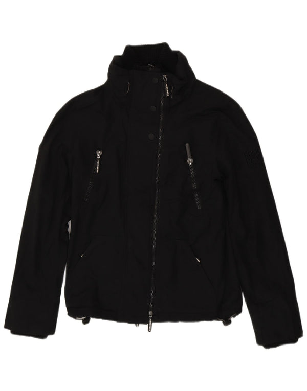 Superdry Mujer Windattacker Chaqueta Cortavientos Extragrande UK 40 Small Negro