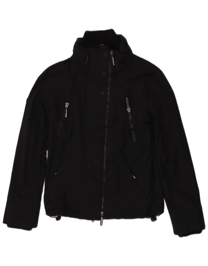 Superdry Mujer Windattacker Chaqueta Cortavientos Extragrande UK 40 Small Negro