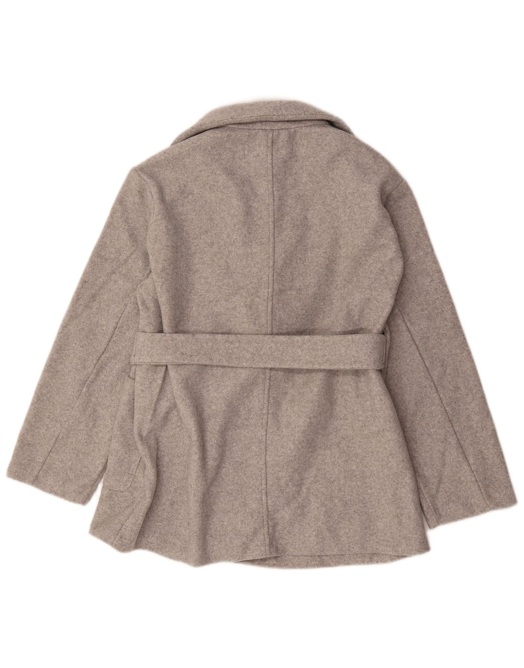 Zara Chaqueta Blazer Mujer UK 44 Poliéster Gris Medio