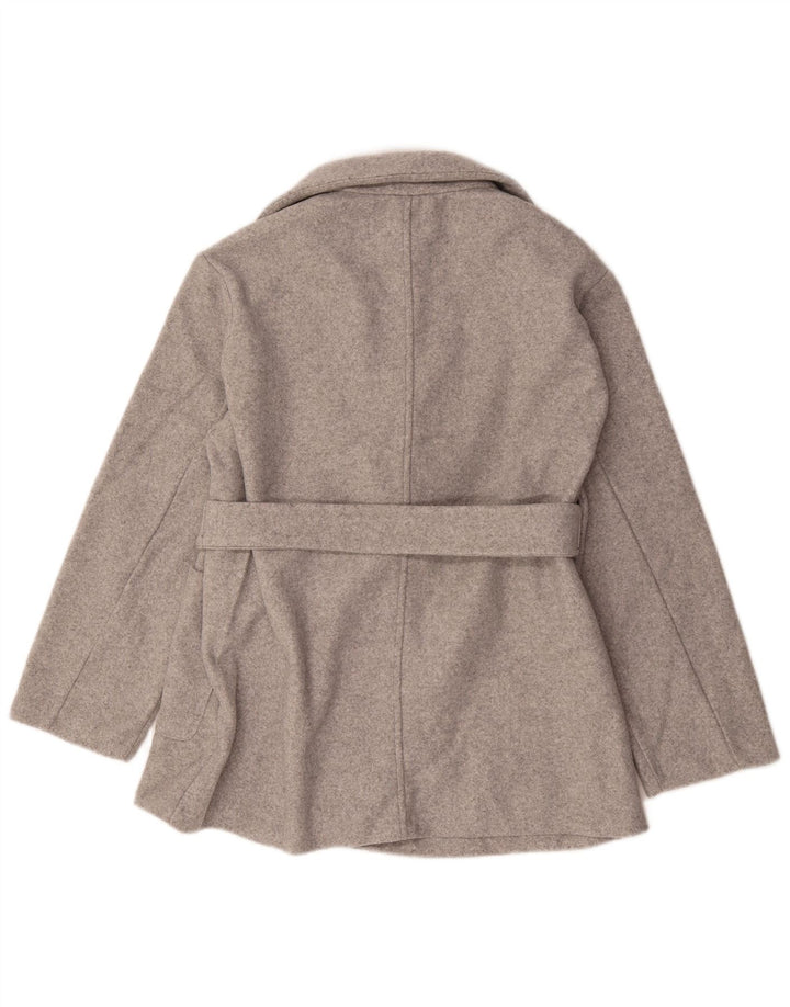 Zara Chaqueta Blazer Mujer UK 44 Poliéster Gris Medio