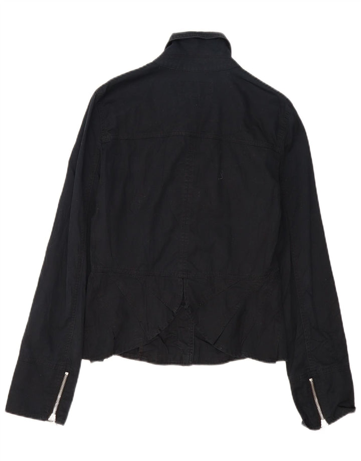 Armani Jeans Chaqueta Bomber Mujer IT 42 Mediana Algodón Negro