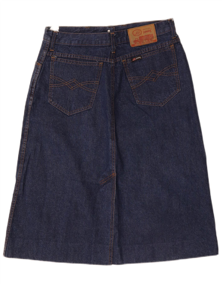 Falda Vaquera Vintage Mujer W30 Azul Marino Medio