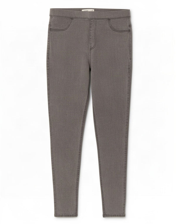 Marks & Spencer Jeans Jegging para Mujer UK 12 Medium W30 L28 Algodón Gris