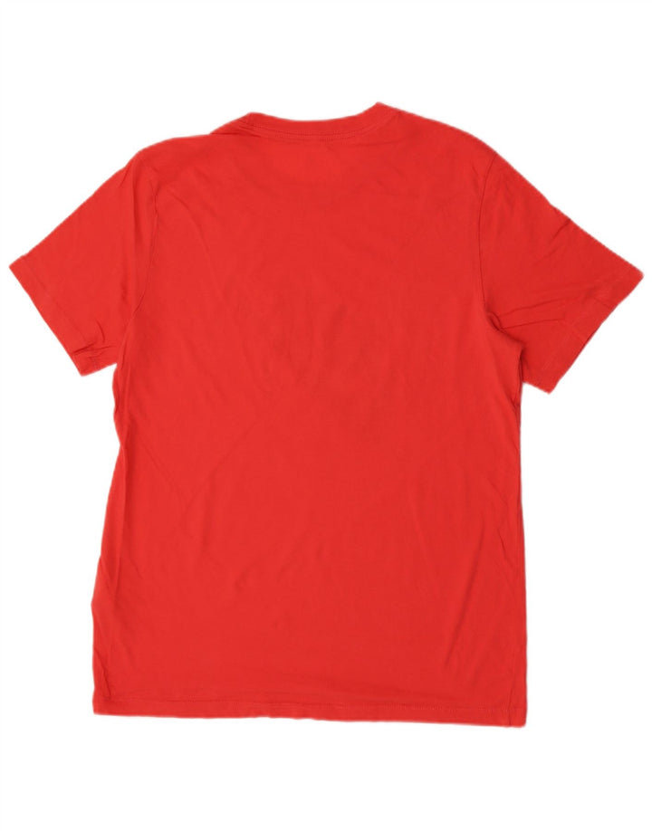 Nike - Camiseta gráfica para hombre, parte superior de algodón naranja mediano