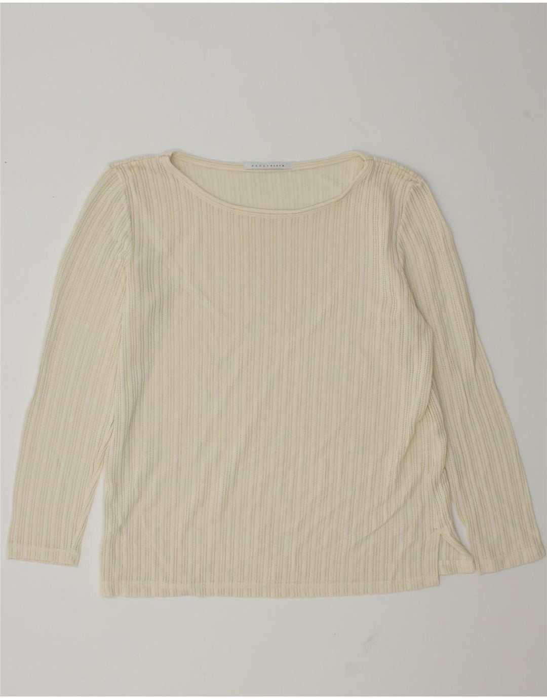 Penny Black Top para mujer de manga larga UK 44 Medium Off White Viscosa