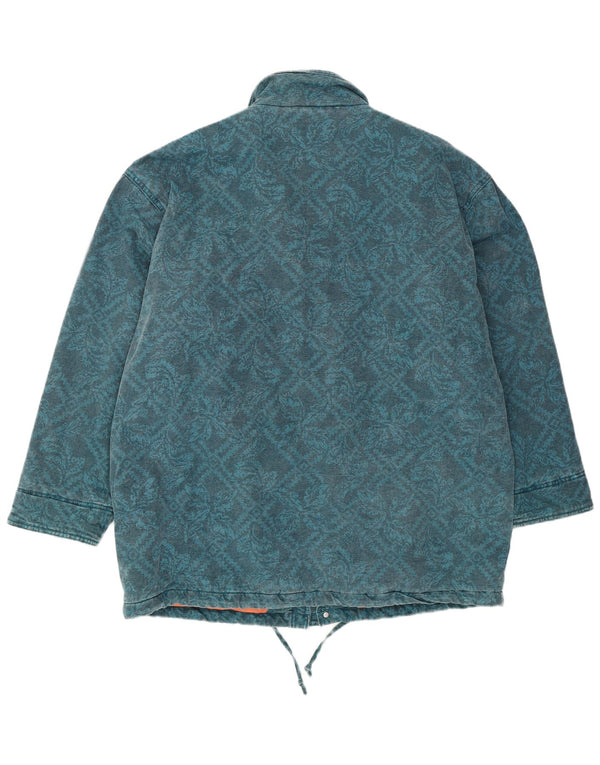 O'Neill Chaqueta cortavientos holgada para hombre UK 40 Large Green Paisley Cotton