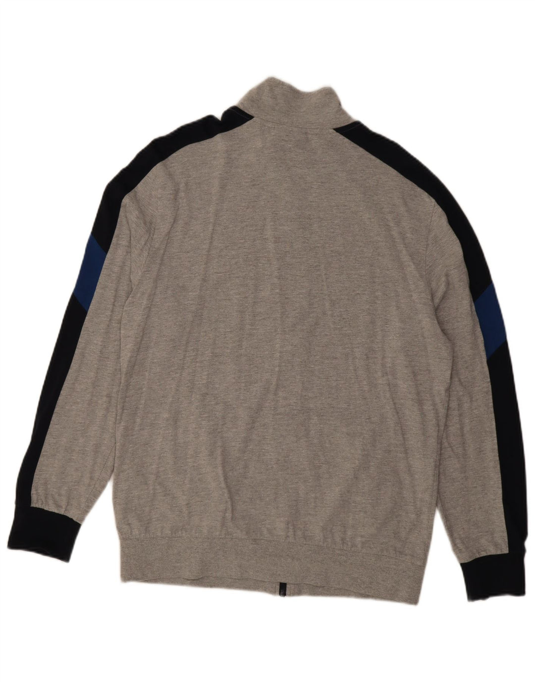 Lotto Hombre Chándal Top Chaqueta XL Gris Colorblock Algodón