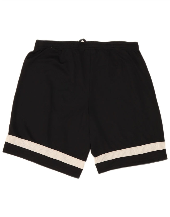 Nike Pantalones cortos deportivos Dri Fit para hombre Poliéster moteado negro mediano