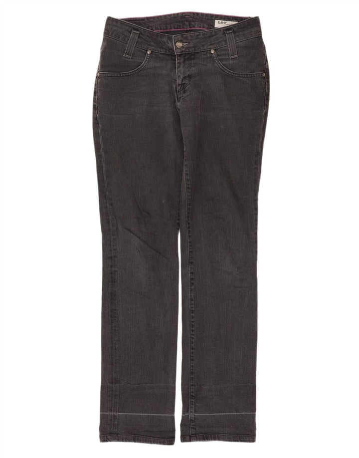 Lee Vaqueros Rectos Leola para Mujer W30 L33 Algodón Negro
