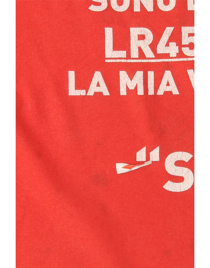Rifle - Camiseta gráfica para hombre, talla grande, algodón rojo