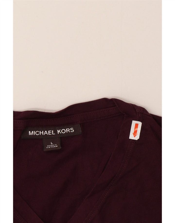 MICHAEL KORS Camiseta para hombre Top Grande Borgoña