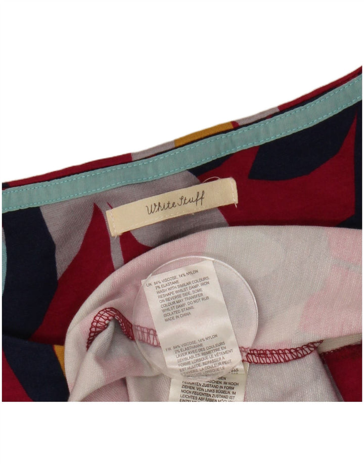 WHITE STUFF Vestido tubo de manga 3/4 para mujer UK 42 Mediano Rosa Floral