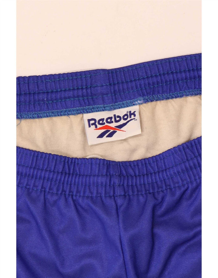 Reebok - Pantalones cortos deportivos para hombre, talla grande, color azul