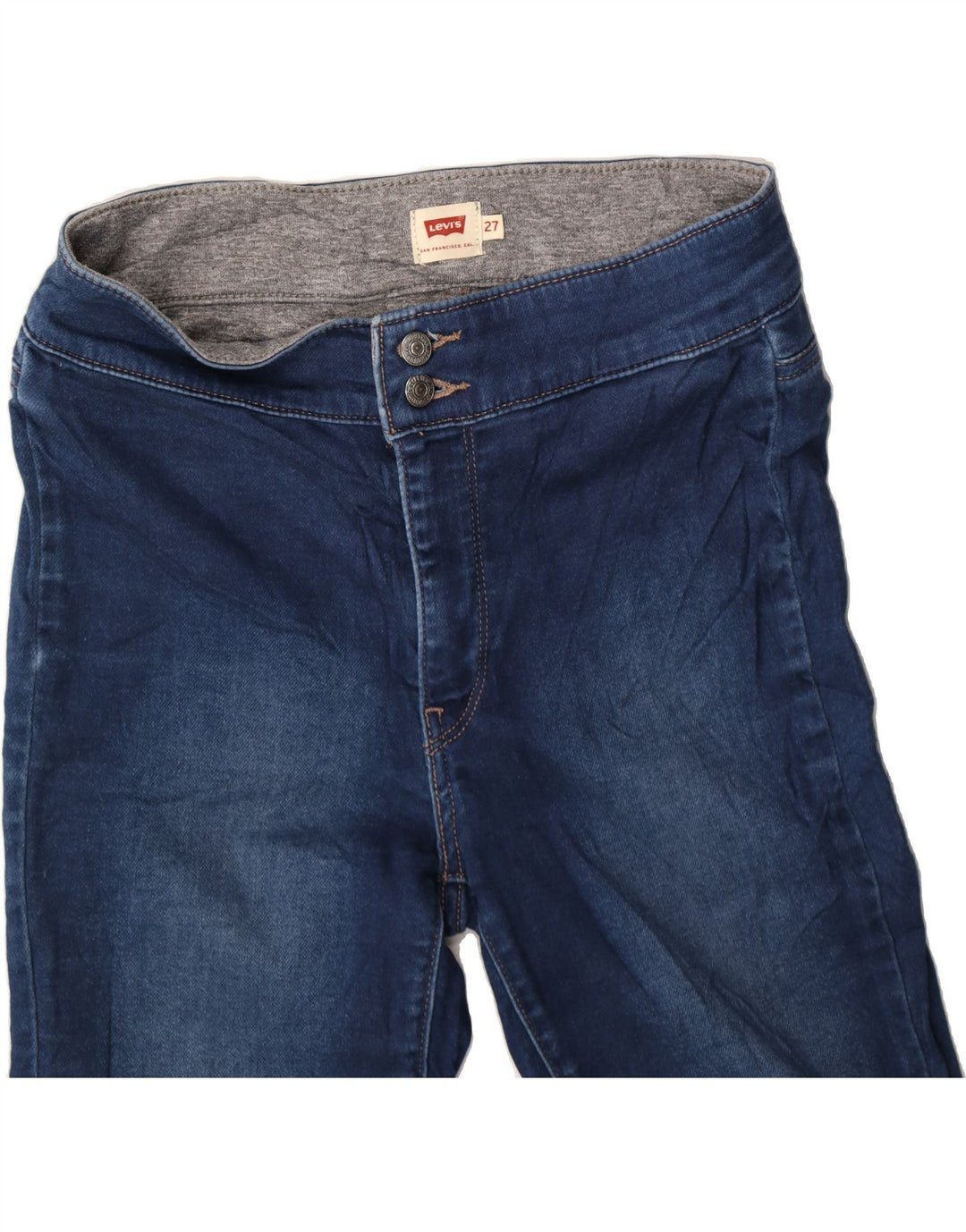 LEVI'S Womens Skinny Jeans W27 L27 Navy Blue Vintage Levi's and Second-Hand Levi's from Messina Hembry 