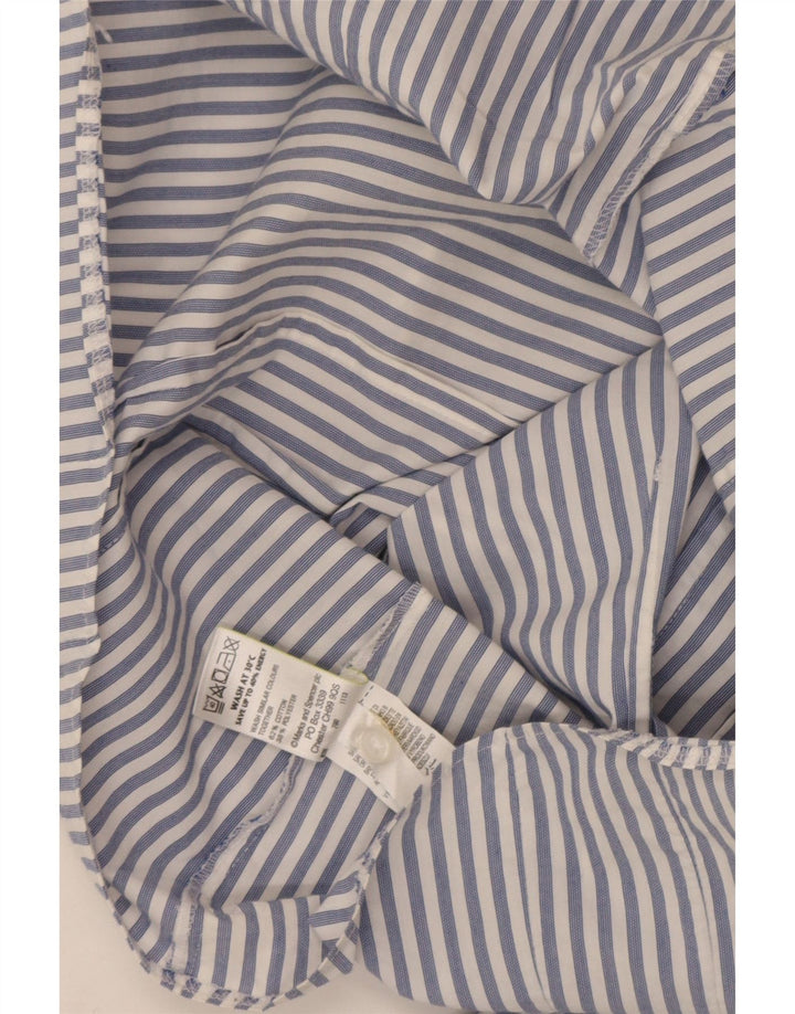 Marks & Spencer Camisa para mujer Reino Unido 40 Mediano Azul marino Rayas Algodón