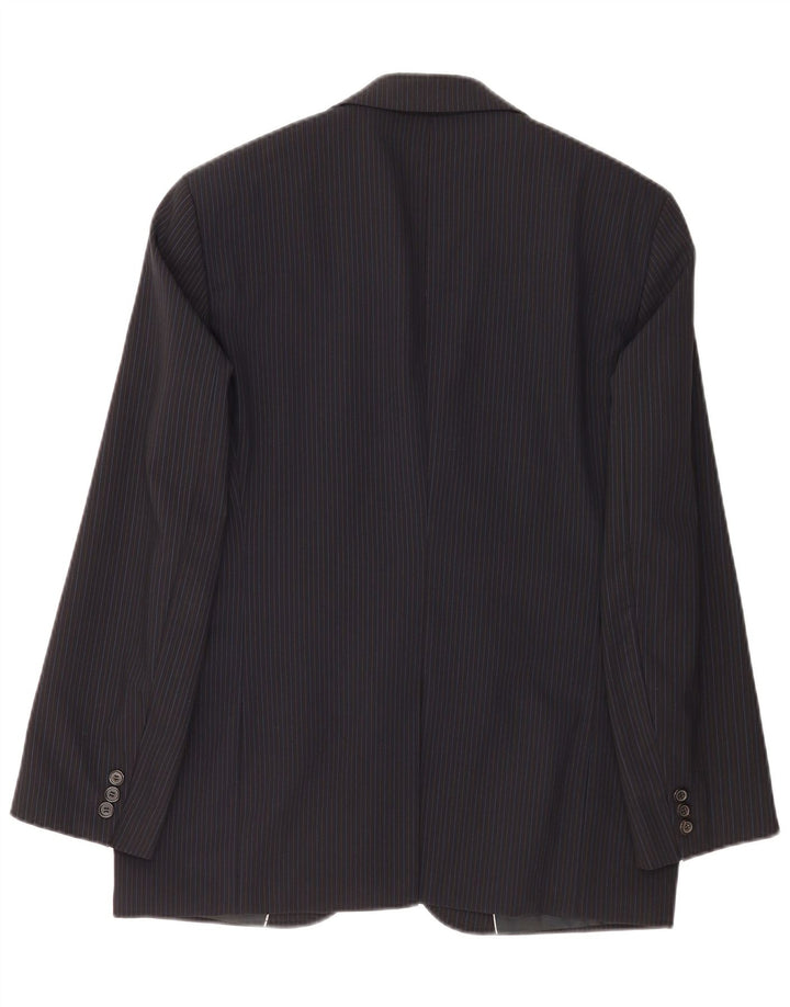 Hugo Boss Chaqueta tipo blazer de 2 botones para hombre EU 48 Mediana azul marino a rayas